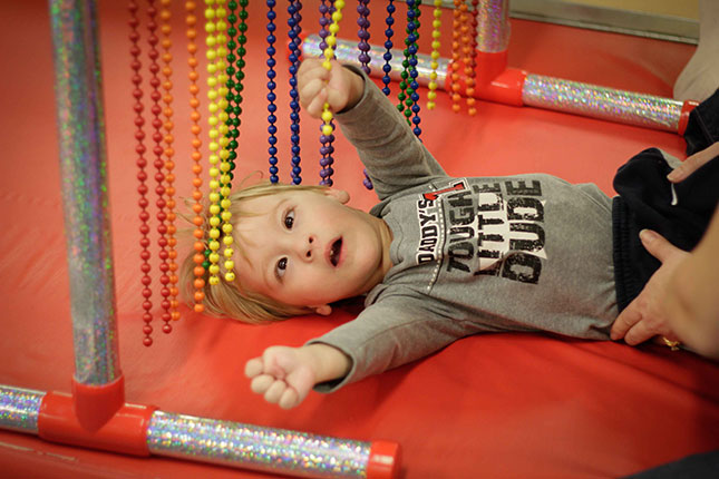 Toddler doing occupational therapy - image