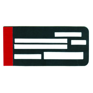 Red and Black Hinged Check Writing Guide