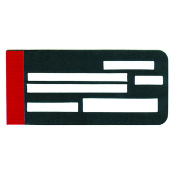 Red and Black Hinged Check Writing Guide