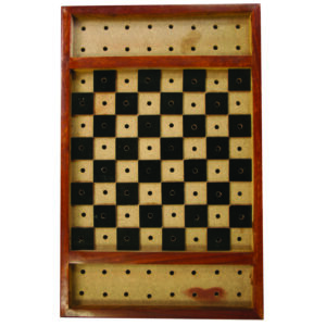 Black and Tan Tactile Chess or Checker Set