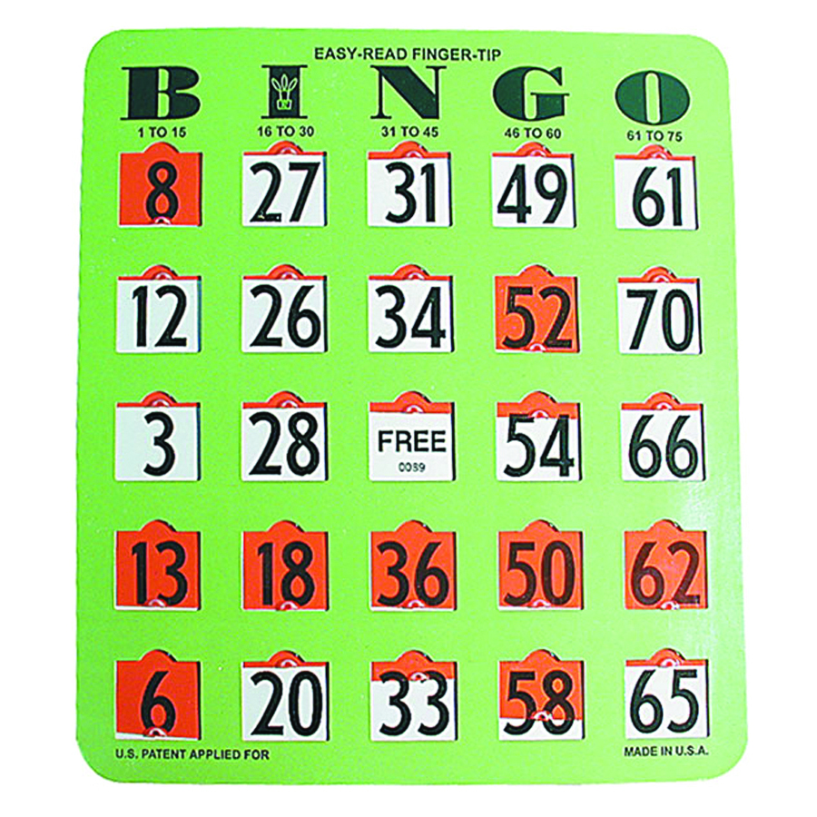 Low Vision Bingo Cards With Shutters Vision Forward