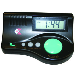 Talking clock with EZ talk button