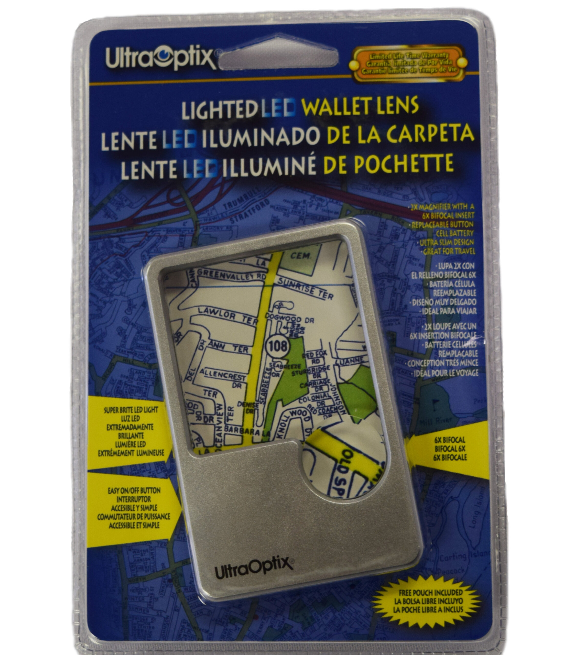 UltraOptix Folding LED Lighted 3X Magnifier