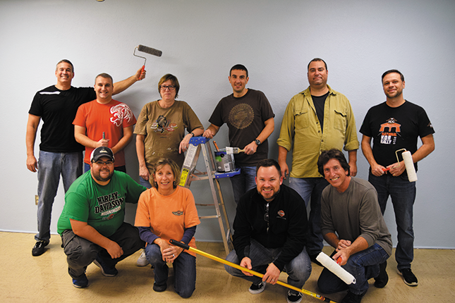 Thank you to Harley Davidson volunteers for their work to renovate and transform an area at Vision Forward into a new outpatient therapy space.