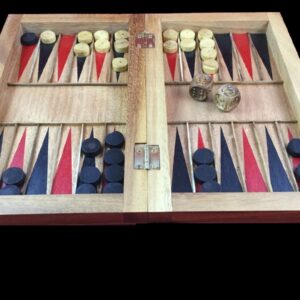 Tactile backgammon from above