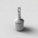 Ambutech Hook On Marshmallow Roller Cane Tip for white mobility canes