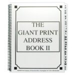 Large Print Spiral Bound Address Book