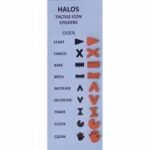 Halos Tactile Icon Oven Stickers for blind and low vision users