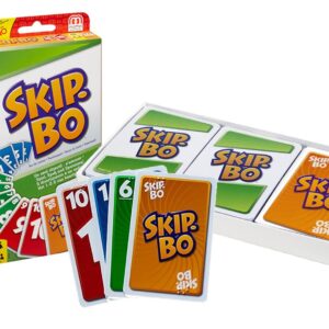 a Skip-Bo box with bright color cards