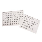 EZKey Computer Labels Black on White high-contrast keyboard labels