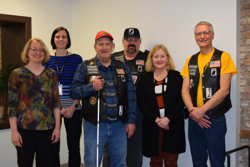 Pictured from left to right; Susan Eggold, Jacci Borchardt, John Carter, TJ Oman, VIPERS President, Terri Davis, and Dave Carlson.