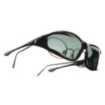 Vistana Large Black Polarized Gray fitover sunglasses by Cocoons