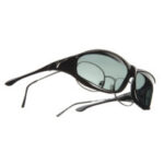 Vistana Medium Black Polarized Gray fitover sunglasses by Cocoons