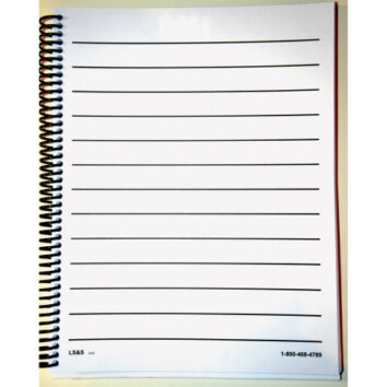 Spiral Bound Notebook Bold Line Paper 8.5 X 11