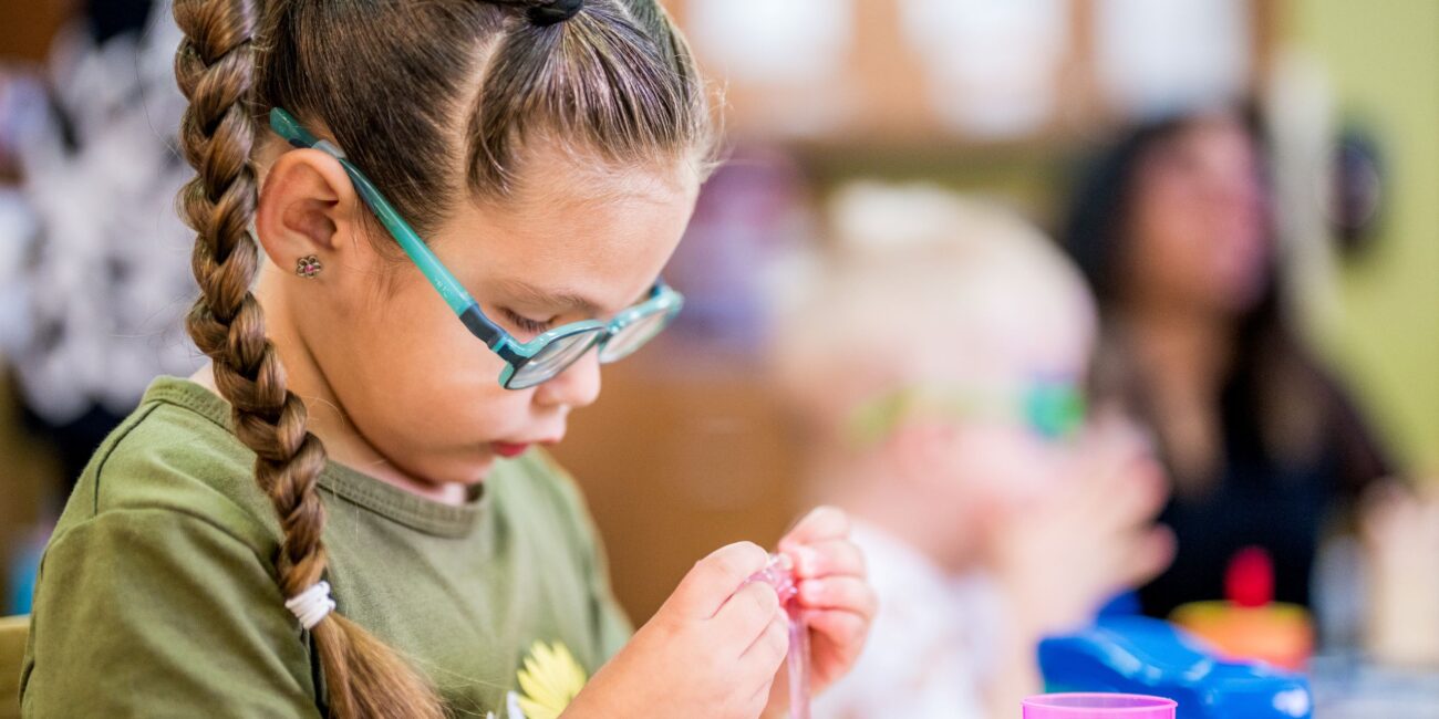 Vision Forward Preschooler Layla is in her classroom