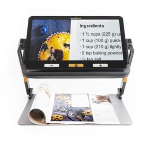 portable video magnifier with stand