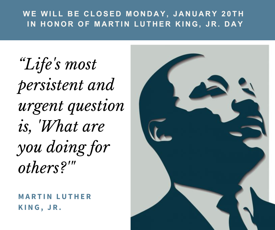 Dr Martin Luther King Jr Day graphic 