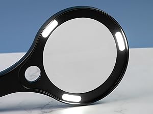 2X Handheld Lighted Magnifier with 7X Spot Lens