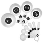 White Large Print Measuring Set