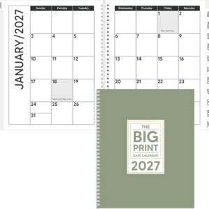 Big Print Date Calendar 2027